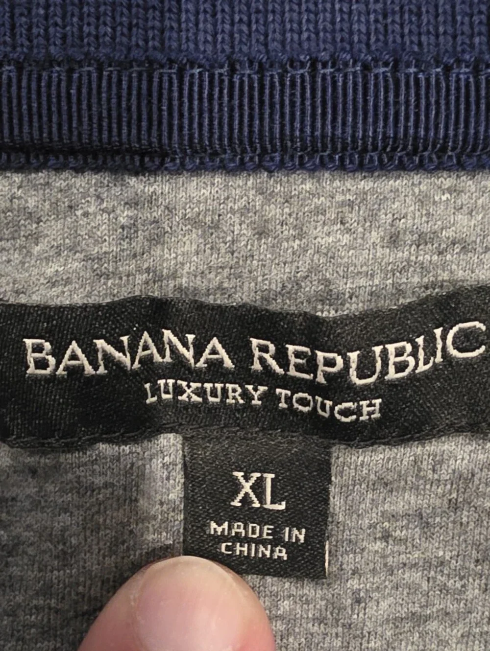 Banana Republic Men's Navy Blue Polo Shirt